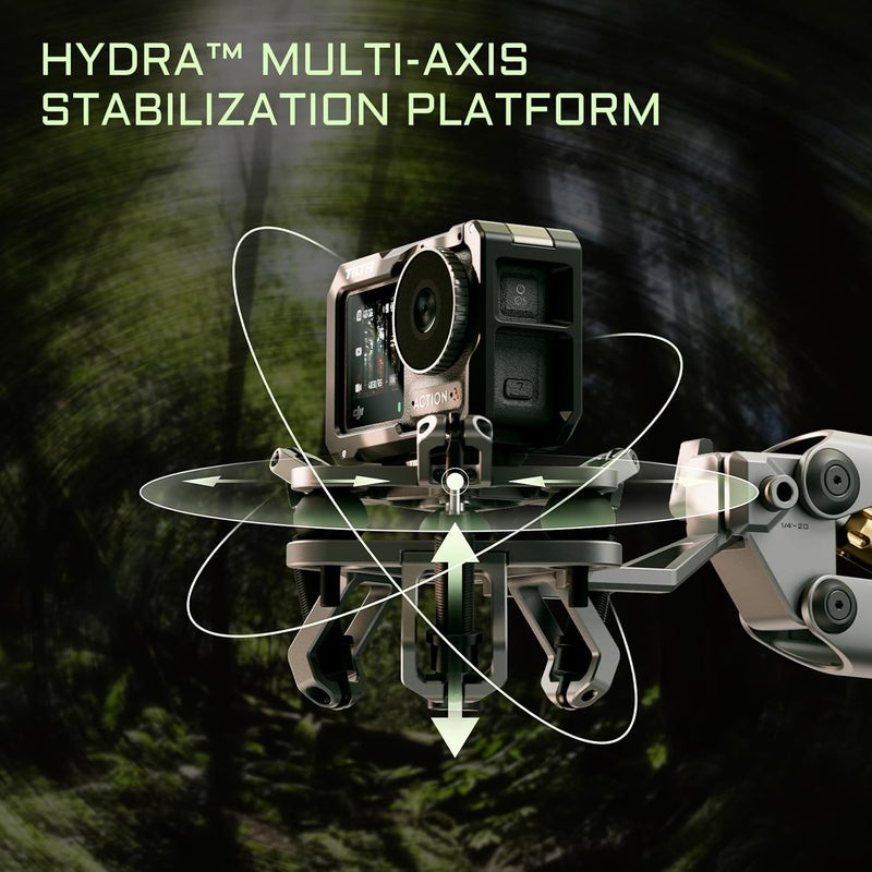 Tilta Shock Absorbing Head for Hydra Alien Mini | Titanium Gray | Compatible with GoPro & Lightweight Action Cameras | Reduces Micro Vibrations | Durable Aluminum & Rubber Construction - Image 4